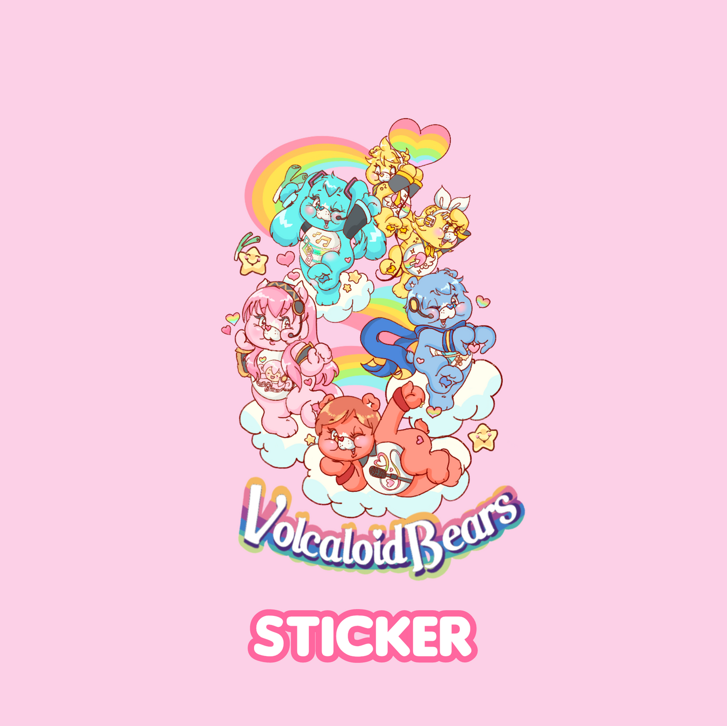 Volcaloid bear stickers