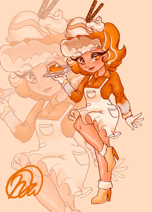 Pumkin pie art print