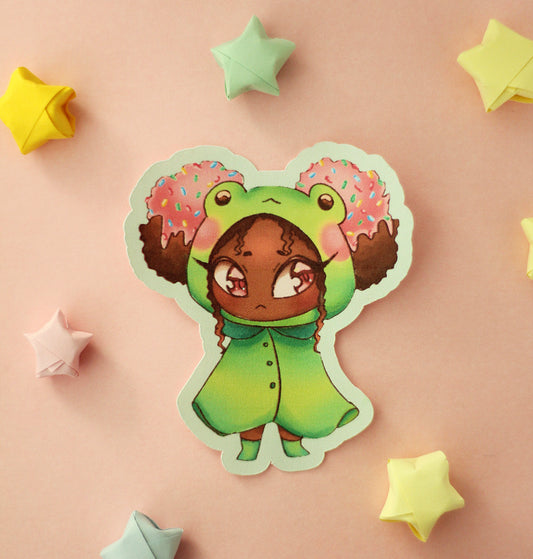 Candy froggy sticker